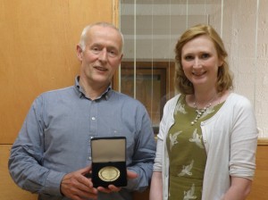 Smyth (on right) with Donal Lennon, head of the Built Environment Laboratory in University College Dublin